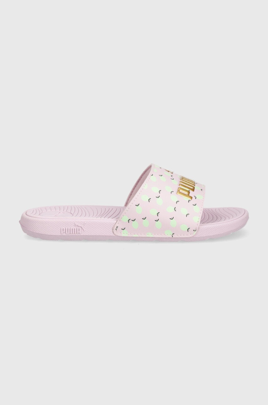 Дитячі шльопанці Puma Cool Cat 2.0 Lemon PS колір фіолетовий