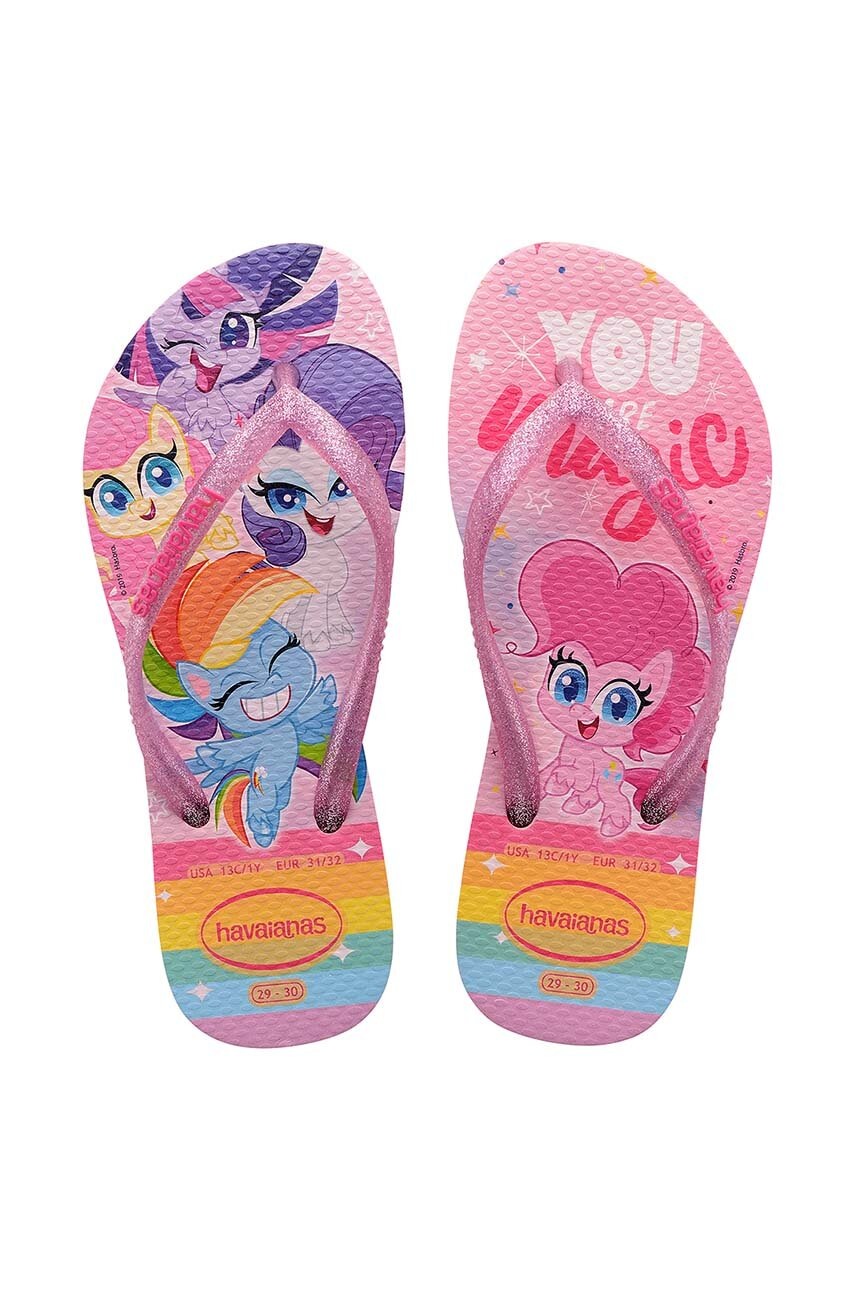 Havaianas slapi copii KIDS SLIM MY LITTLE culoarea roz