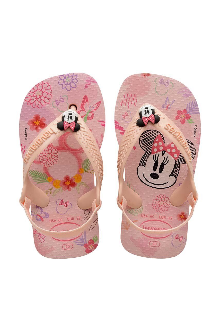 E-shop Dětské žabky Havaianas BABY DISNEY CLASSICS růžová barva