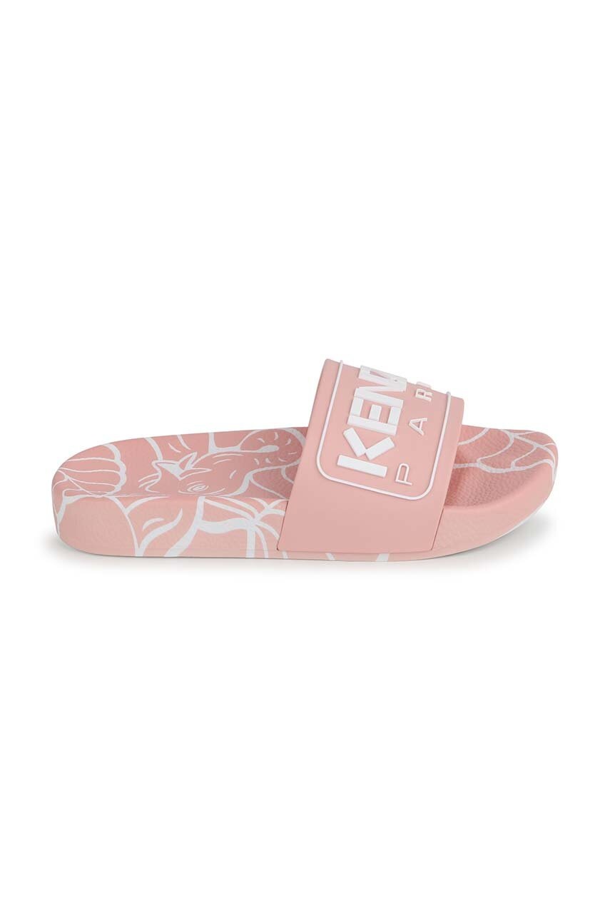 Дитячі шльопанці Kenzo Kids колір рожевий