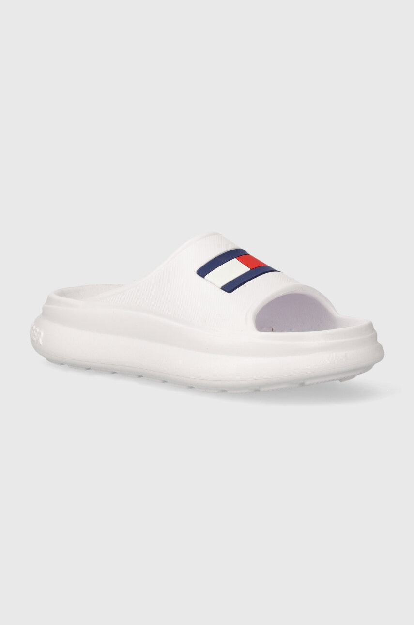 

Детски чехли Tommy Hilfiger в бяло, Бял
