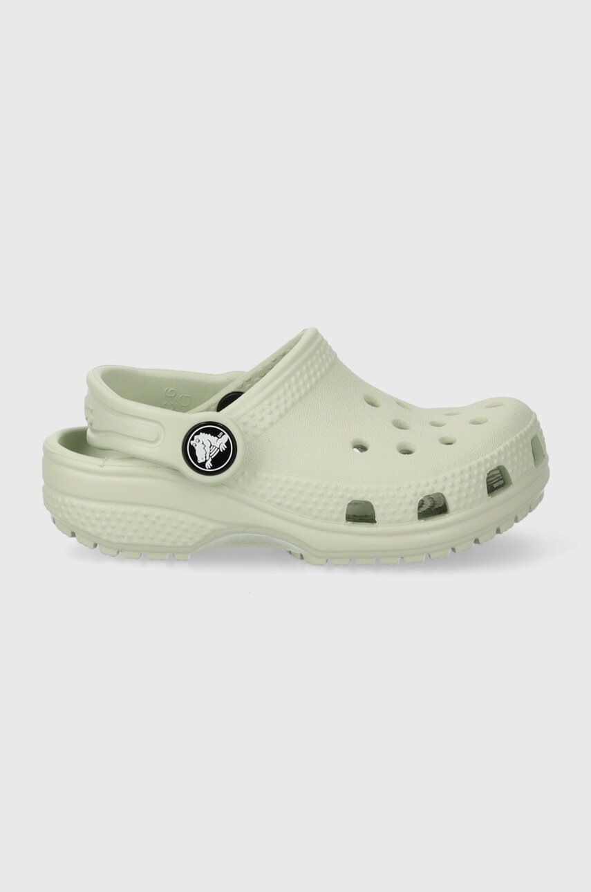 Детские шлепанцы Crocs CLASSIC CLOG цвет зелёный
