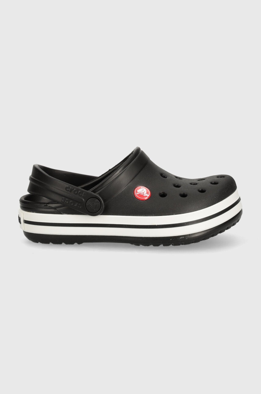 Детские шлепанцы Crocs CROCBAND CLOG цвет чёрный