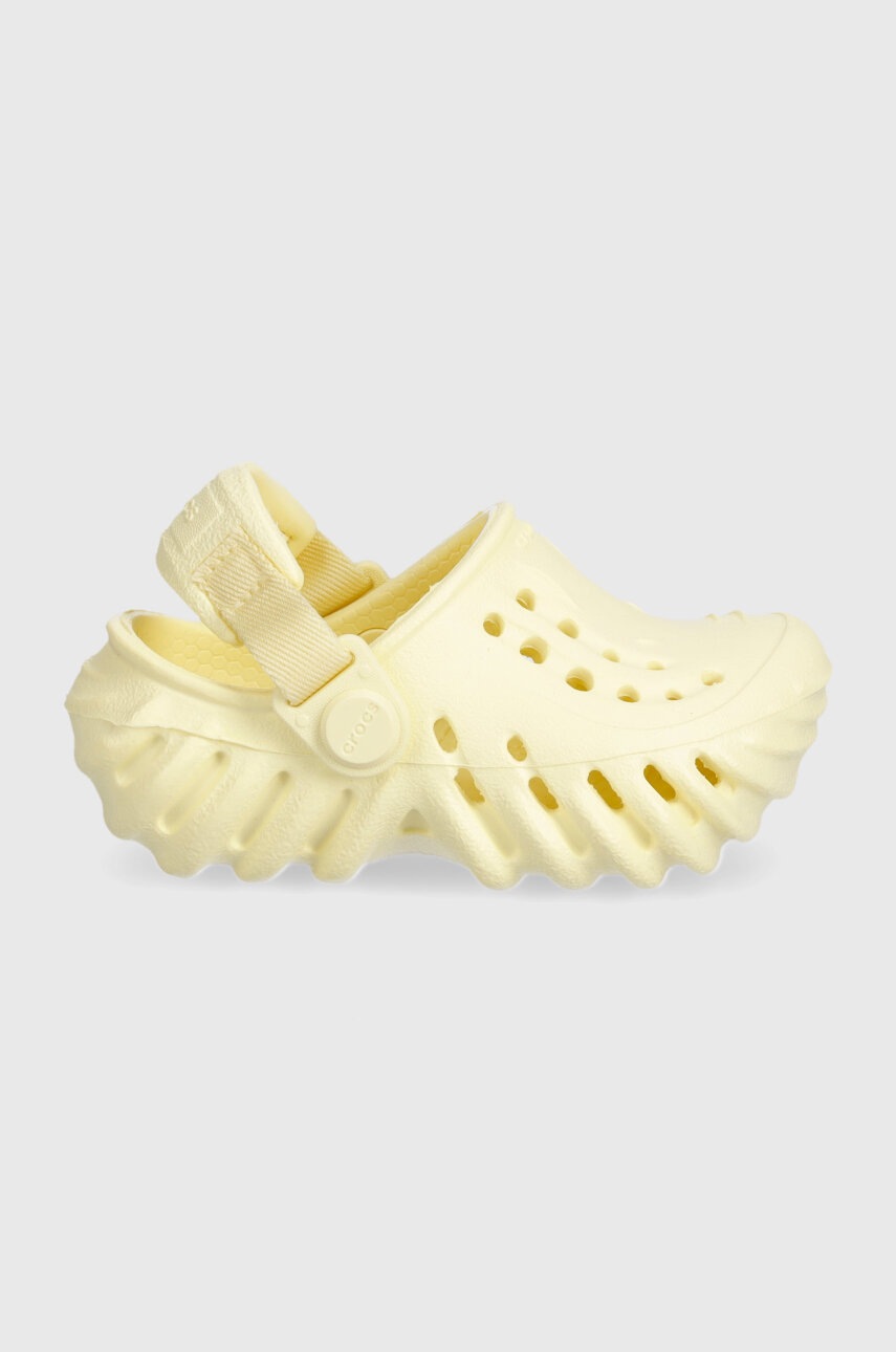 Дитячі шльопанці Crocs ECHO CLOG колір жовтий