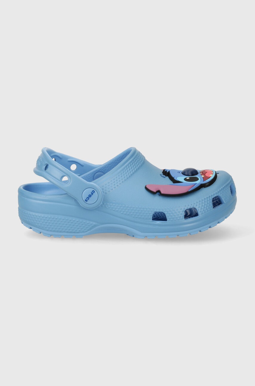 Детские шлепанцы Crocs STITCH CLASSIC CLOG цвет бирюзовый Детские шлепанцы Crocs STITCH CLASSIC CLOG цвет бирюзовый