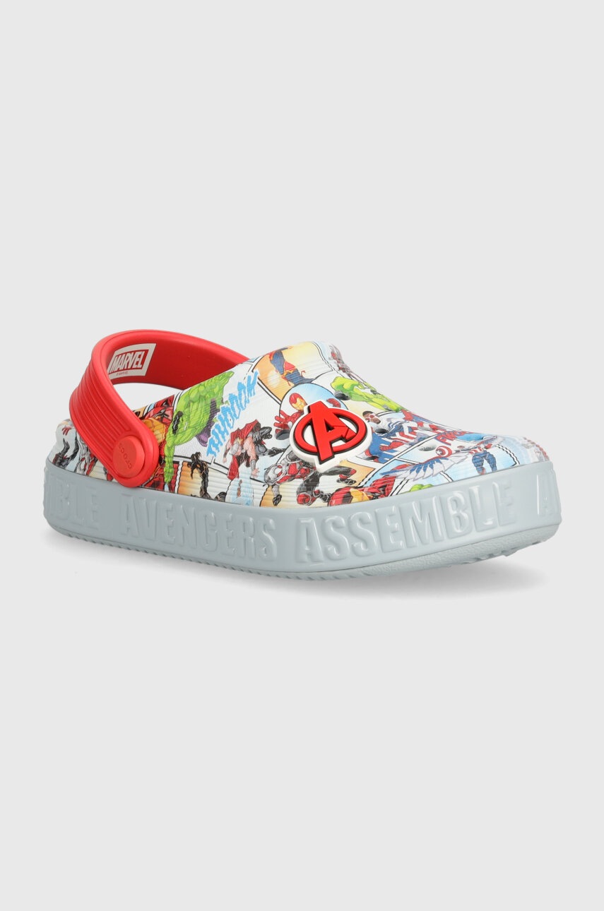 

Детски чехли Crocs Avengers Off Court Clog в сиво, Сив