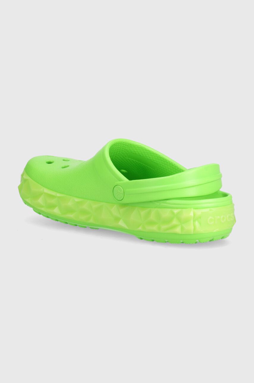 Crocs Slapi Copii Geometric Glow Band Culoarea Verde