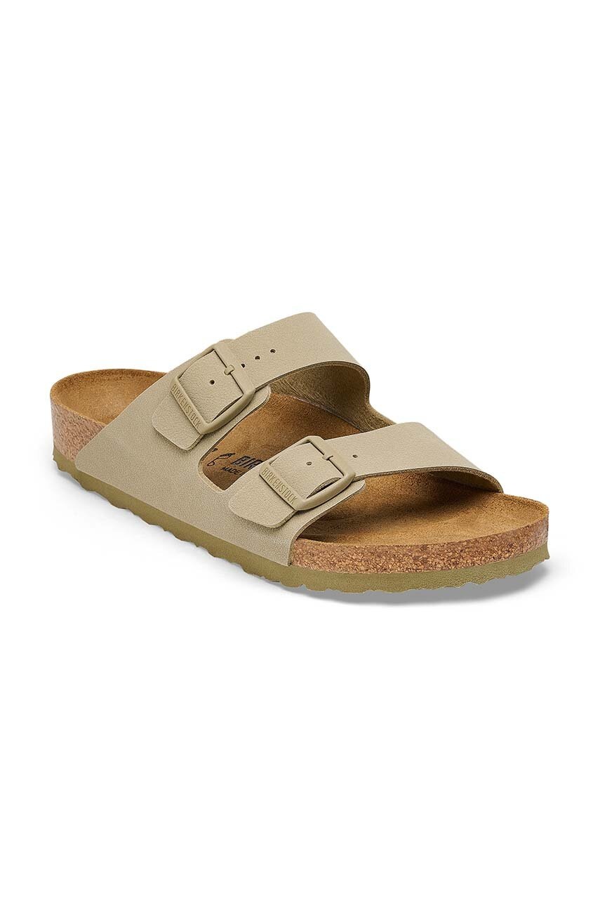 Birkenstock papuci Arizona bărbați, culoarea bej, 1027704