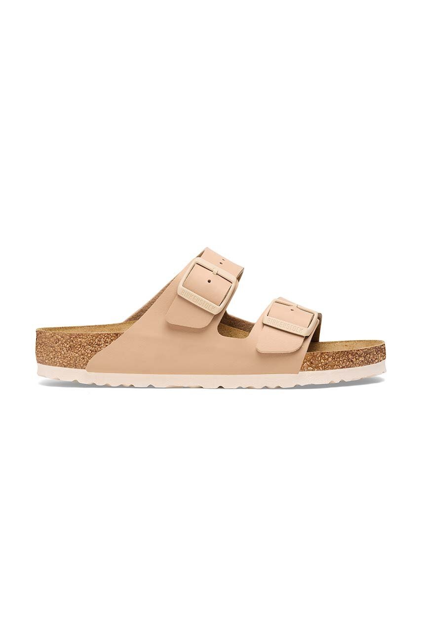 Birkenstock papuci Arizona barbati, culoarea bej, 1027721