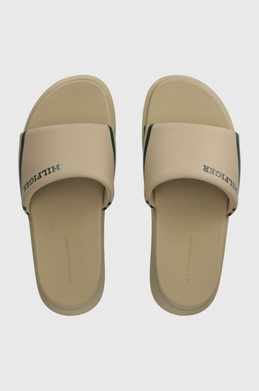 

Чехли Tommy Hilfiger DUAL DENSITY HILIFGER POOL SLIDE в бежово FM0FM05017, Бежов