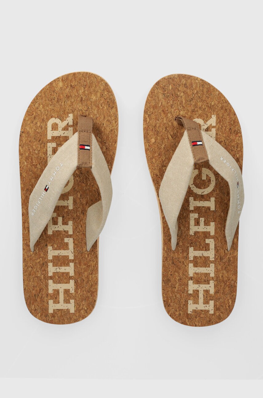 

Джапанки Tommy Hilfiger CORK BEACH SANDAL в бежово FM0FM05028, Бежов