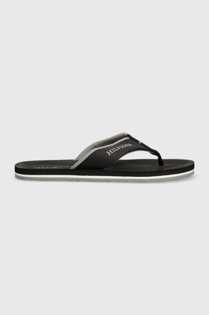 Levně Žabky Tommy Hilfiger COMFORT BEACH SANDAL pánské, černá barva, FM0FM05029