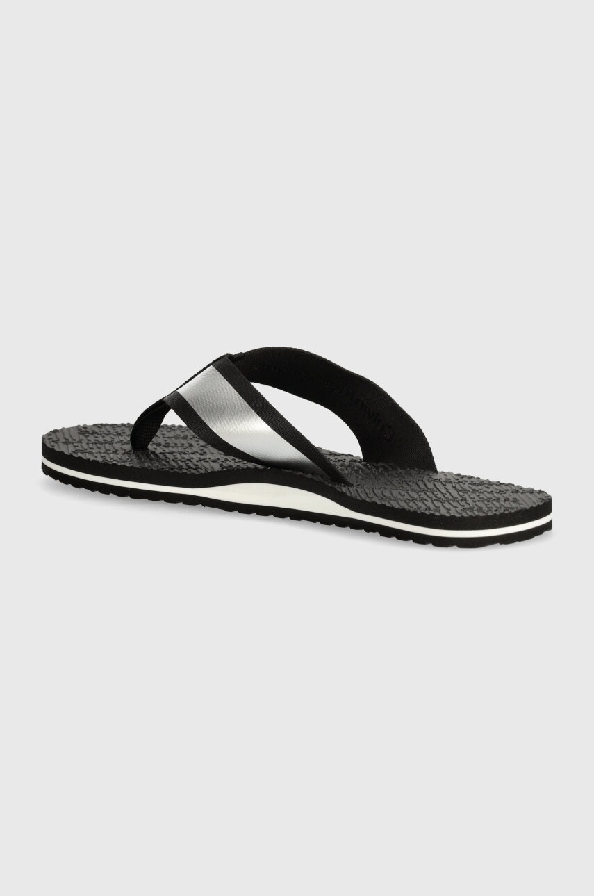 В`єтнамки Calvin Klein Jeans BEACH SANDAL IN MET чоловічі колір чорний YM0YM00950 