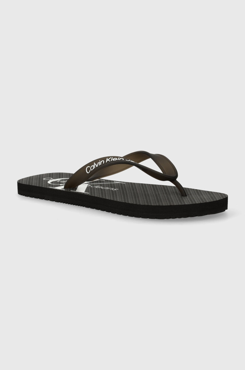 

Джапанки Calvin Klein Jeans BEACH SANDAL GLOSSY в черно YM0YM00952, Черен