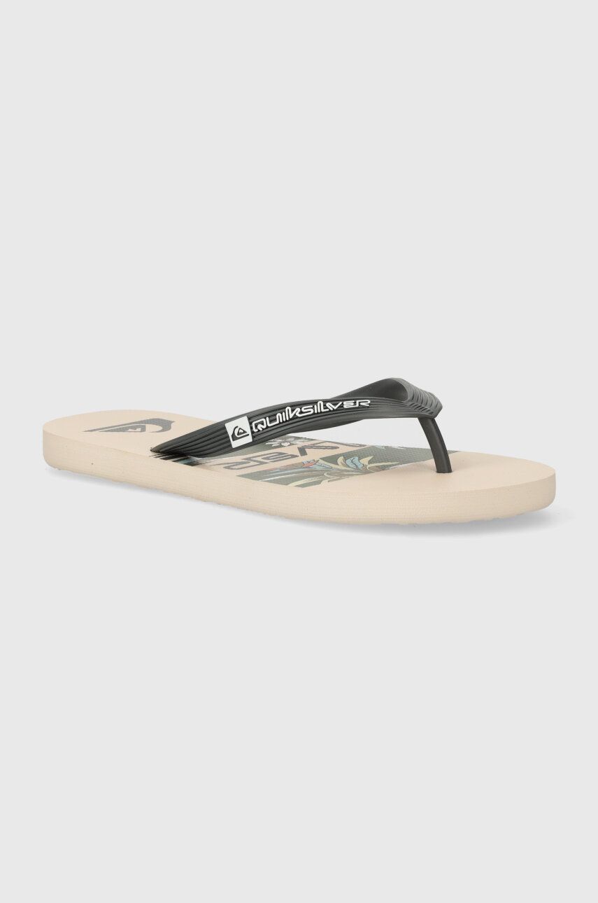 Quiksilver slapi barbati, culoarea bej