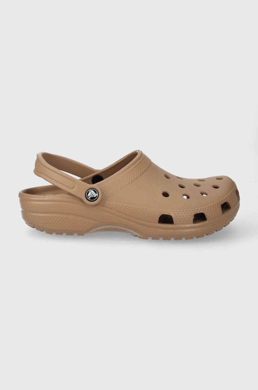 Crocs papuci Classic culoarea maro 10001