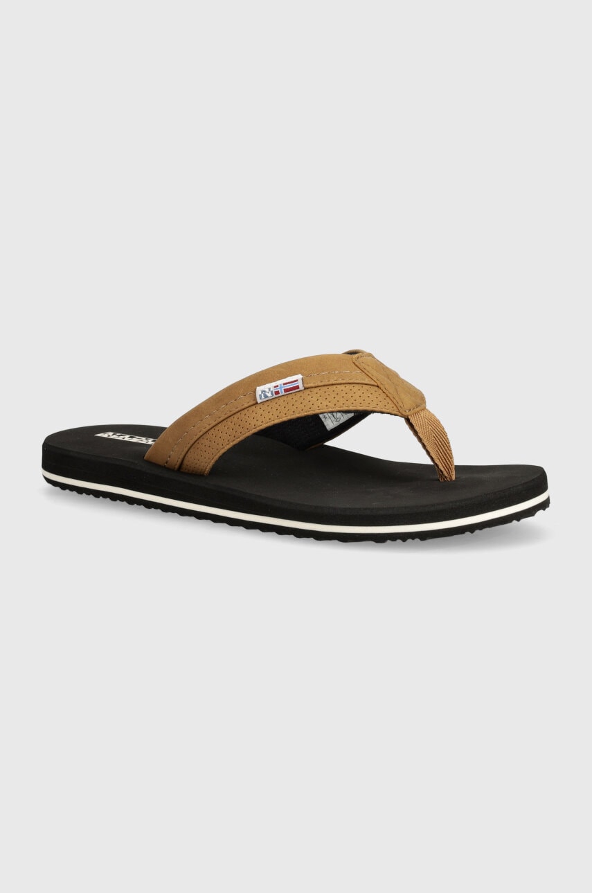 Napapijri slapi ELM barbati, culoarea maro, NP0A4I8G.WA1 Napapijri slapi ELM barbati, culoarea maro, NP0A4I8G.WA1