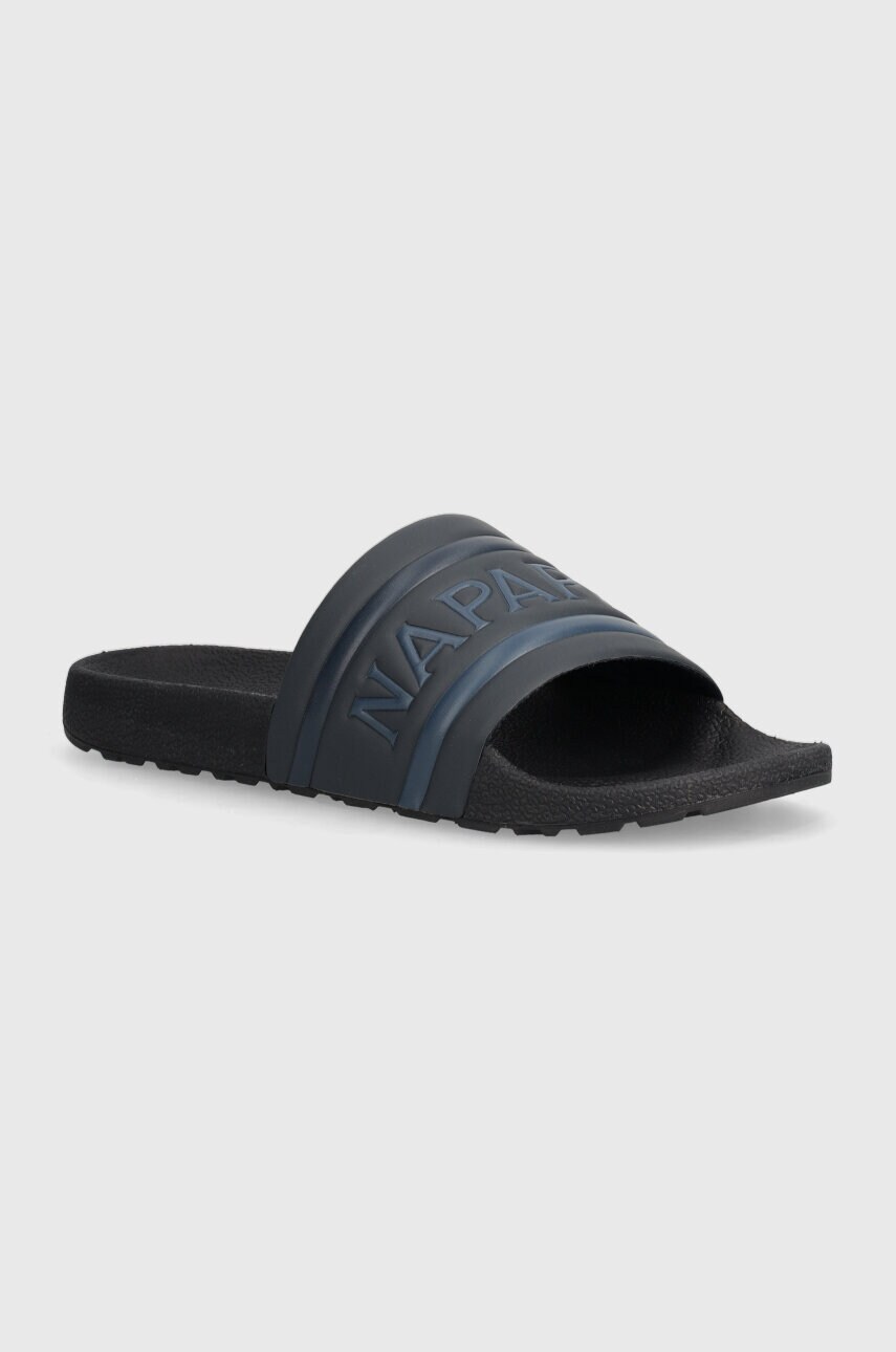 Levně Pantofle Napapijri STREAM pánské, tmavomodrá barva, NP0A4I8F.176
