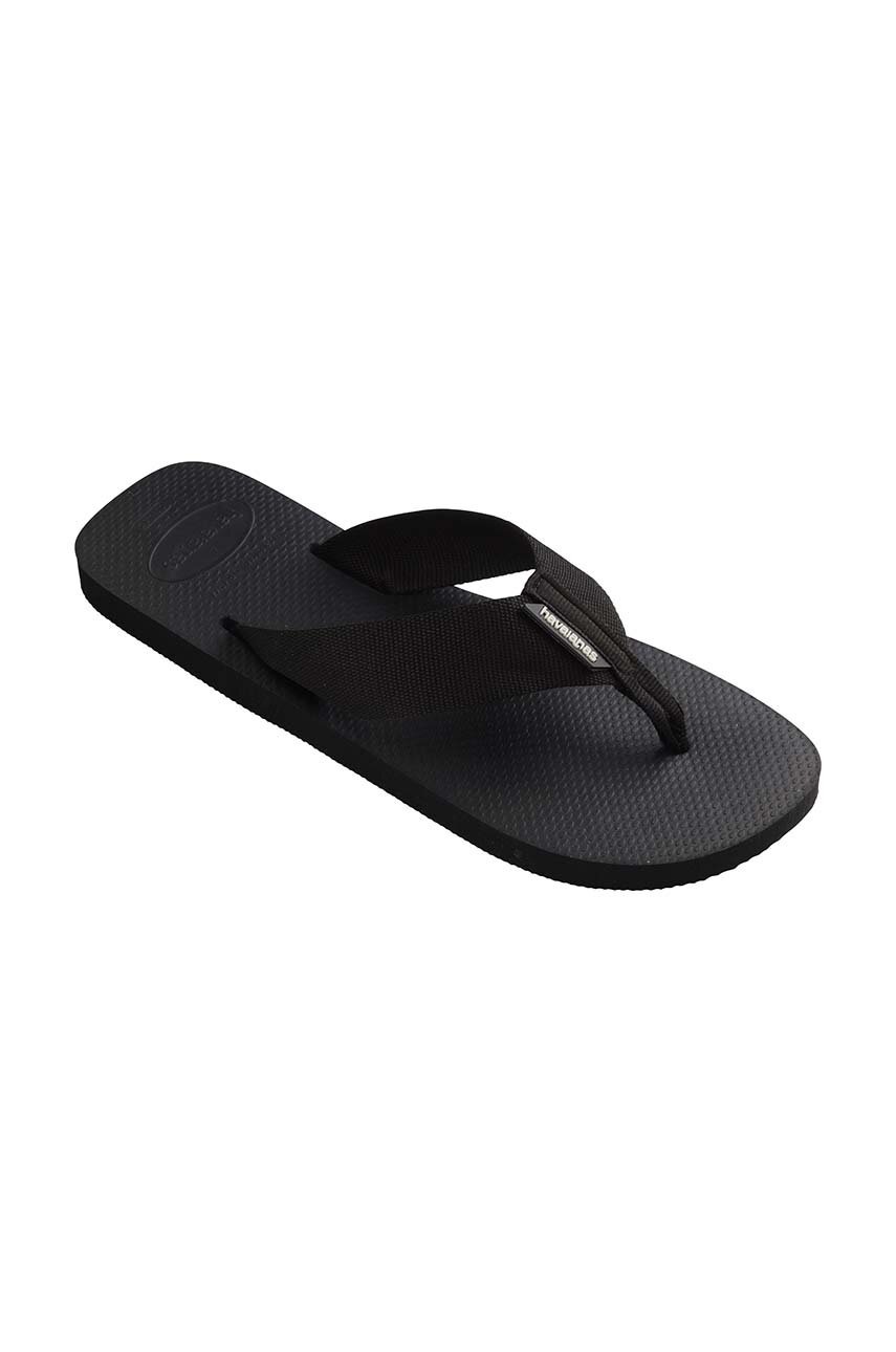 Σαγιονάρες Havaianas URBAN BASIC χρώμα: μαύρο, 4148427.0090 φωτογραφία