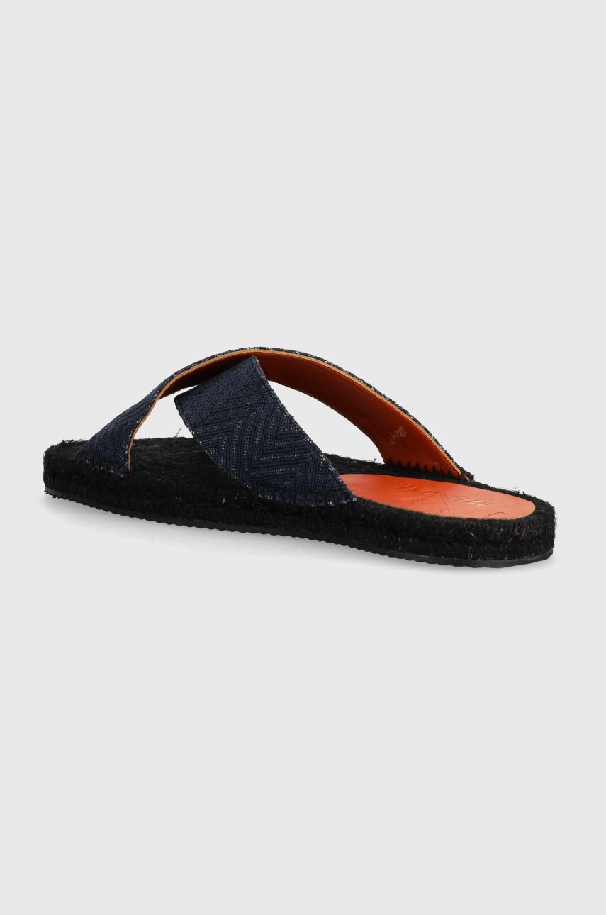Missoni papucs Naxos sötétkék, férfi, M27_002 termék 2. képe