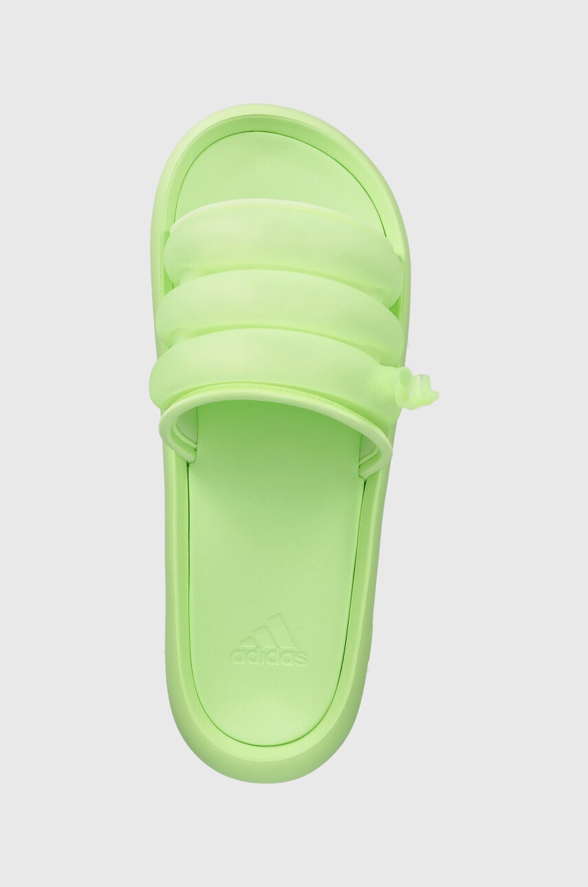 Παντόφλες adidas χρώμα: πράσινο, IF0889 φωτογραφία