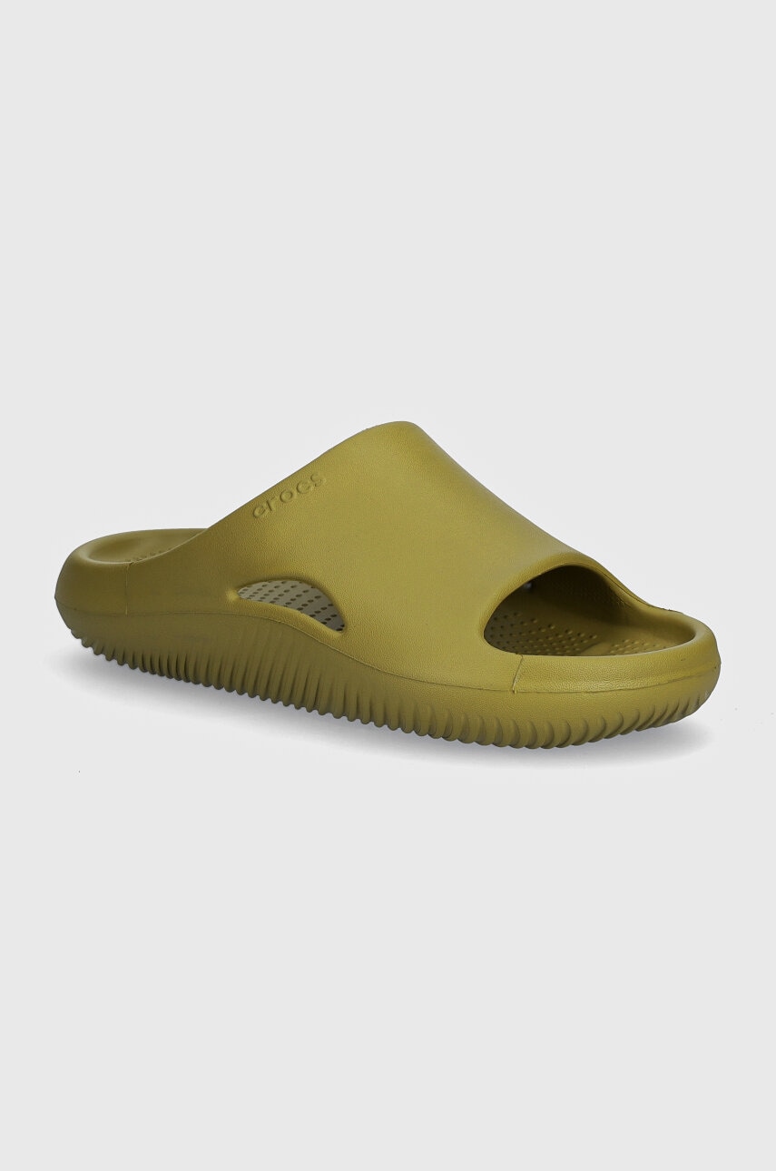 Crocs papuci Mellow Recovery Slide culoarea verde, 208392 Crocs papuci Mellow Recovery Slide culoarea verde, 208392
