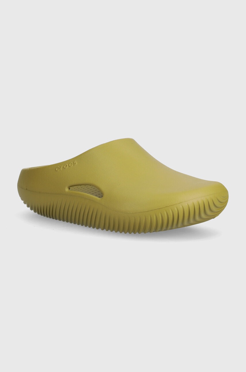 Crocs papuci Mellow Recovery Clog culoarea verde, 208493