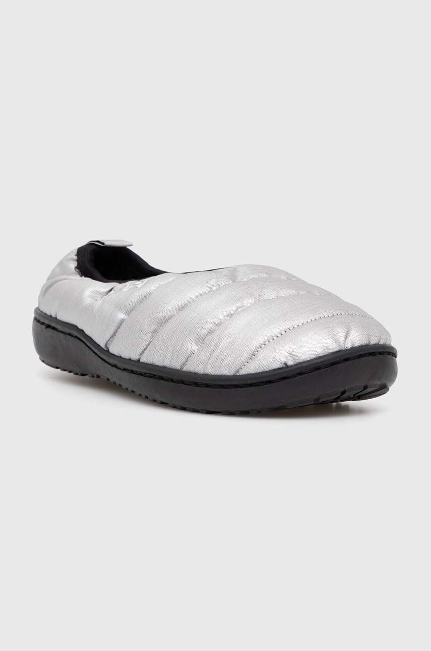 SUBU papuci de casa Packable F-Line culoarea argintiu, SP-10