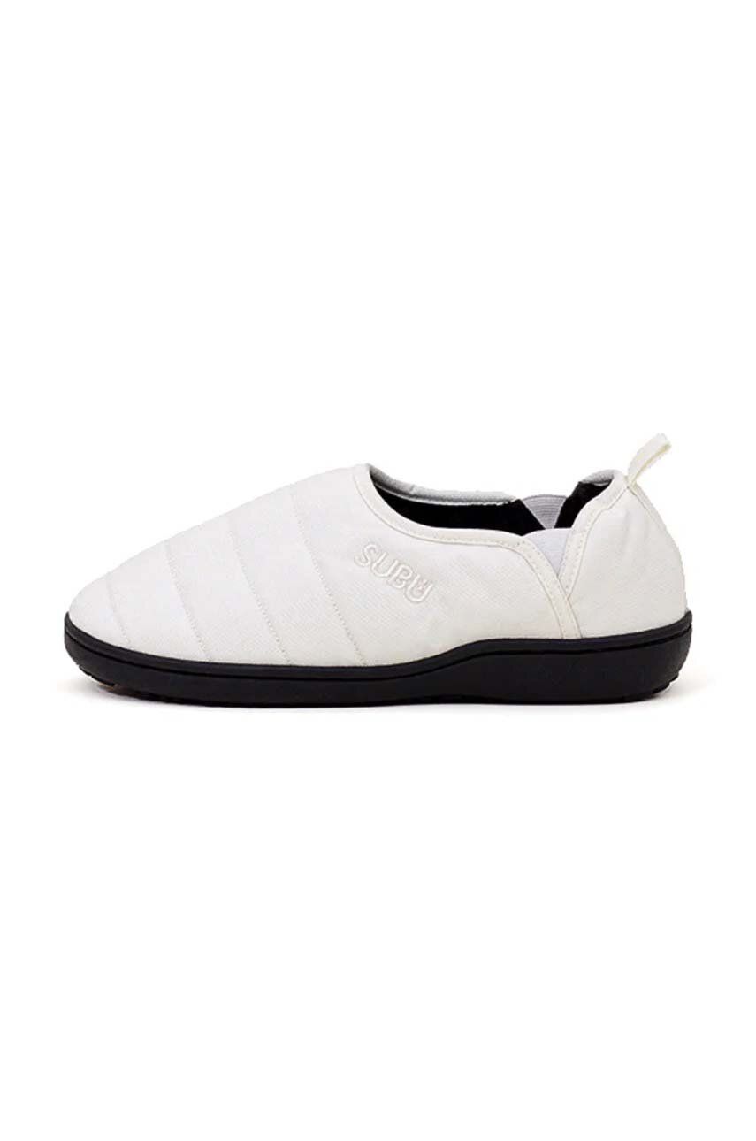 SUBU papuci de casa F-Line culoarea alb, SA-40