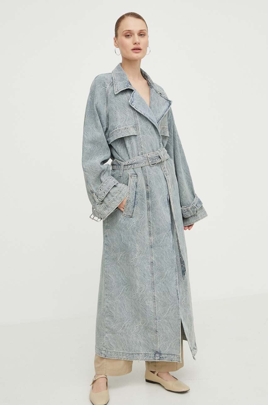 Gestuz palton jeans femei, de tranziție, desfacut 10908895