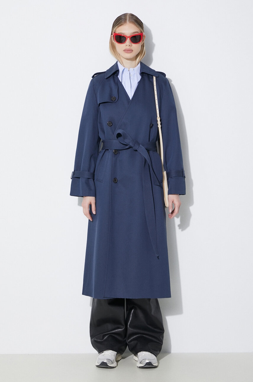 Trenčkot Kenzo Solid Elongated Kimono Trench
