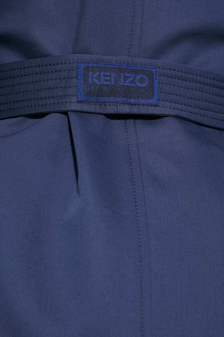 Trenčkot Kenzo Solid Elongated Kimono Trench