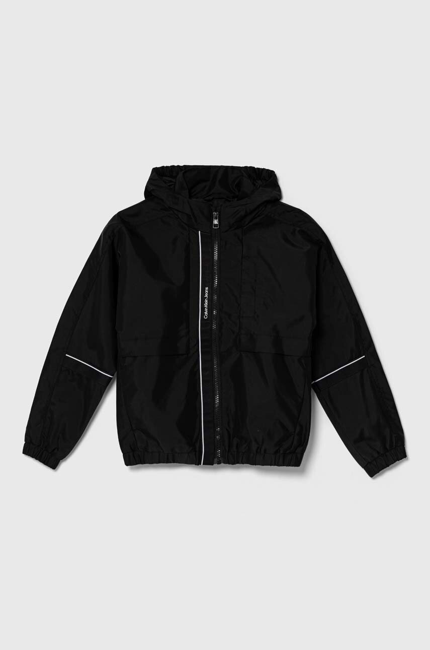 

Детско яке Calvin Klein Jeans в черно, Черен