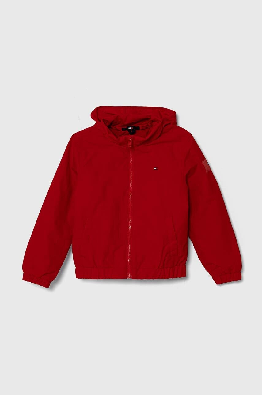 

Детско яке Tommy Hilfiger в червено, Червен