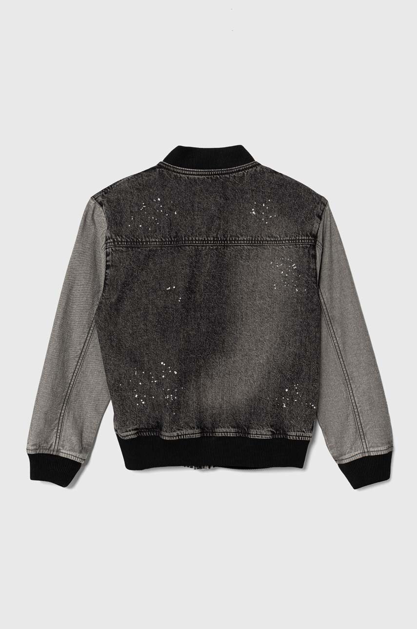 Детская куртка-бомбер Sisley цвет чёрный Детская куртка-бомбер Sisley цвет чёрный