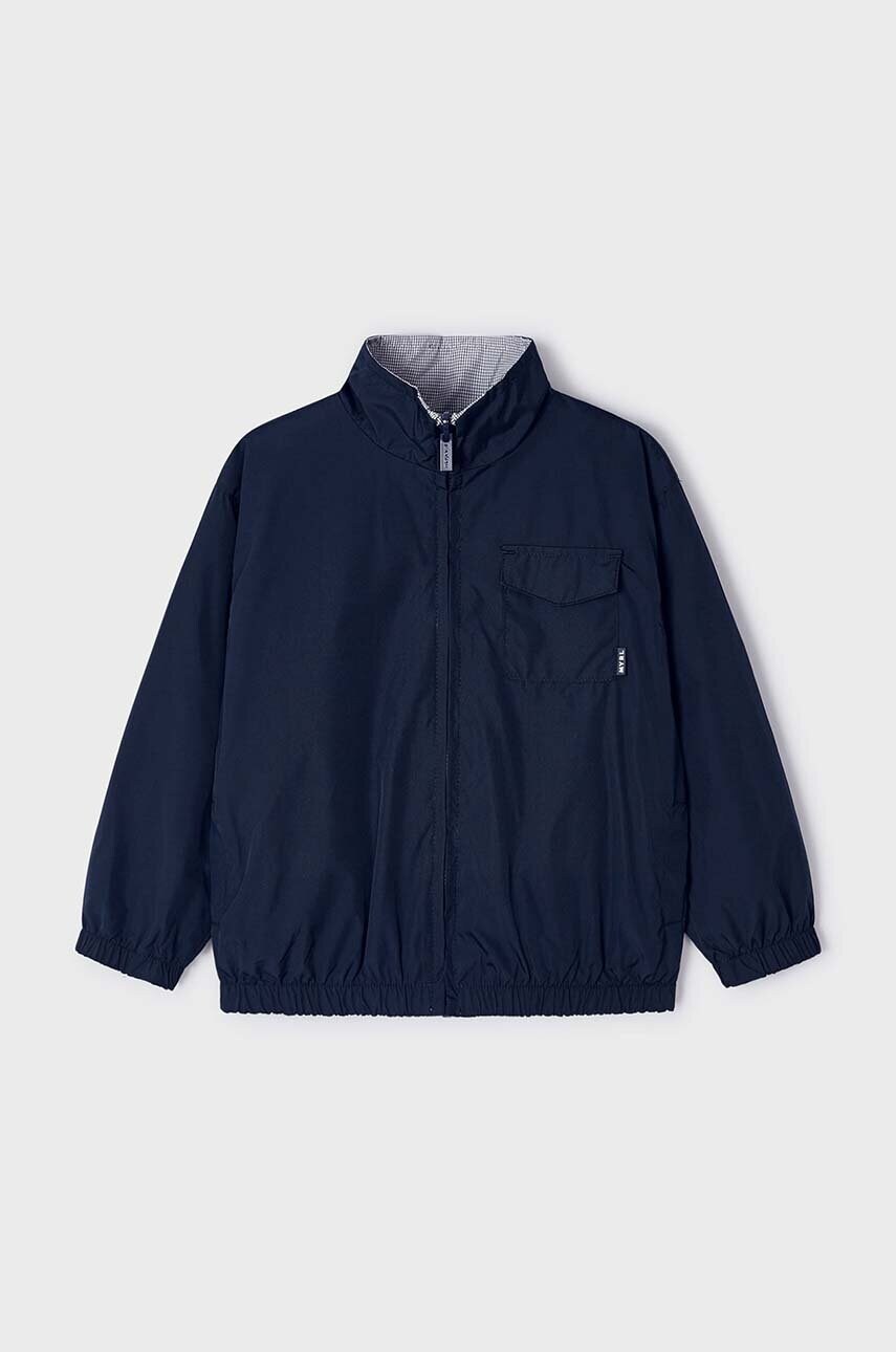 Детская двусторонняя куртка Mayoral цвет синий Детская двусторонняя куртка Mayoral цвет синий