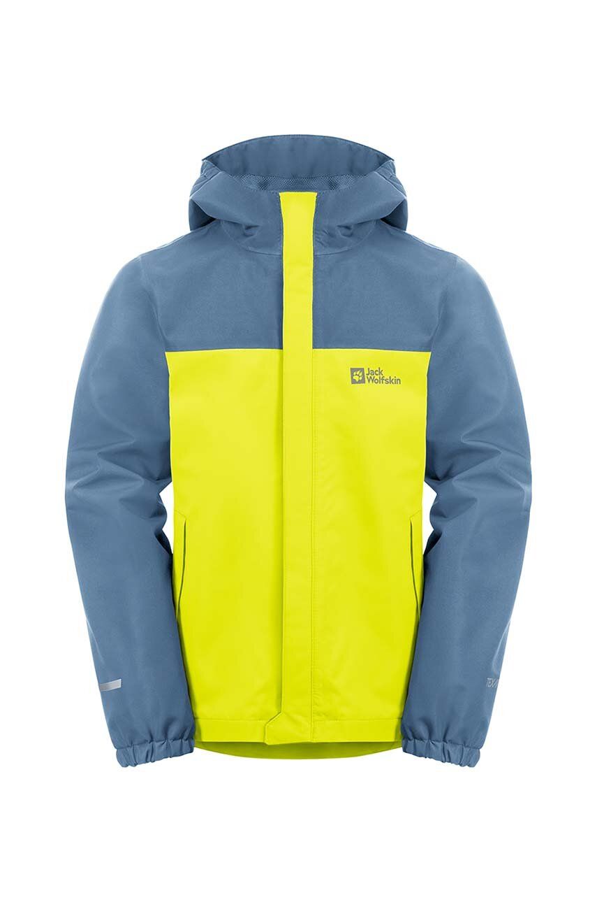 Jack Wolfskin geaca de ploaie copii TUCAN culoarea galben -