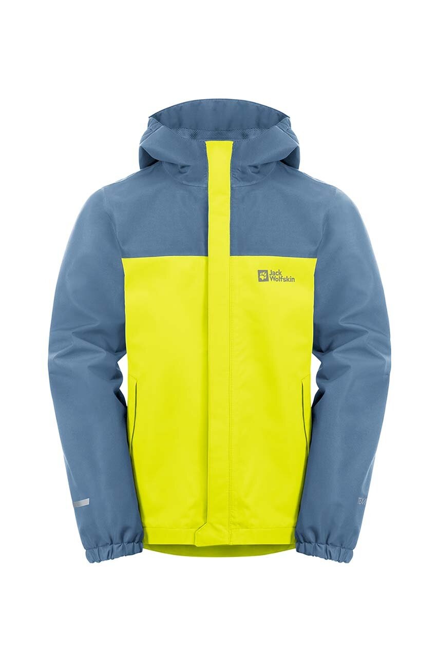 Jack Wolfskin geaca de ploaie copii TUCAN culoarea galben