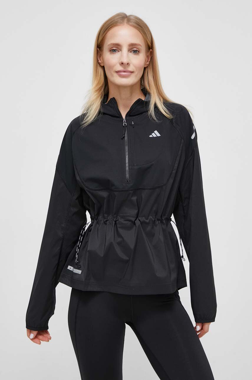 adidas Performance jachetă de alergare Ultimate culoarea negru, de tranziție IM1886