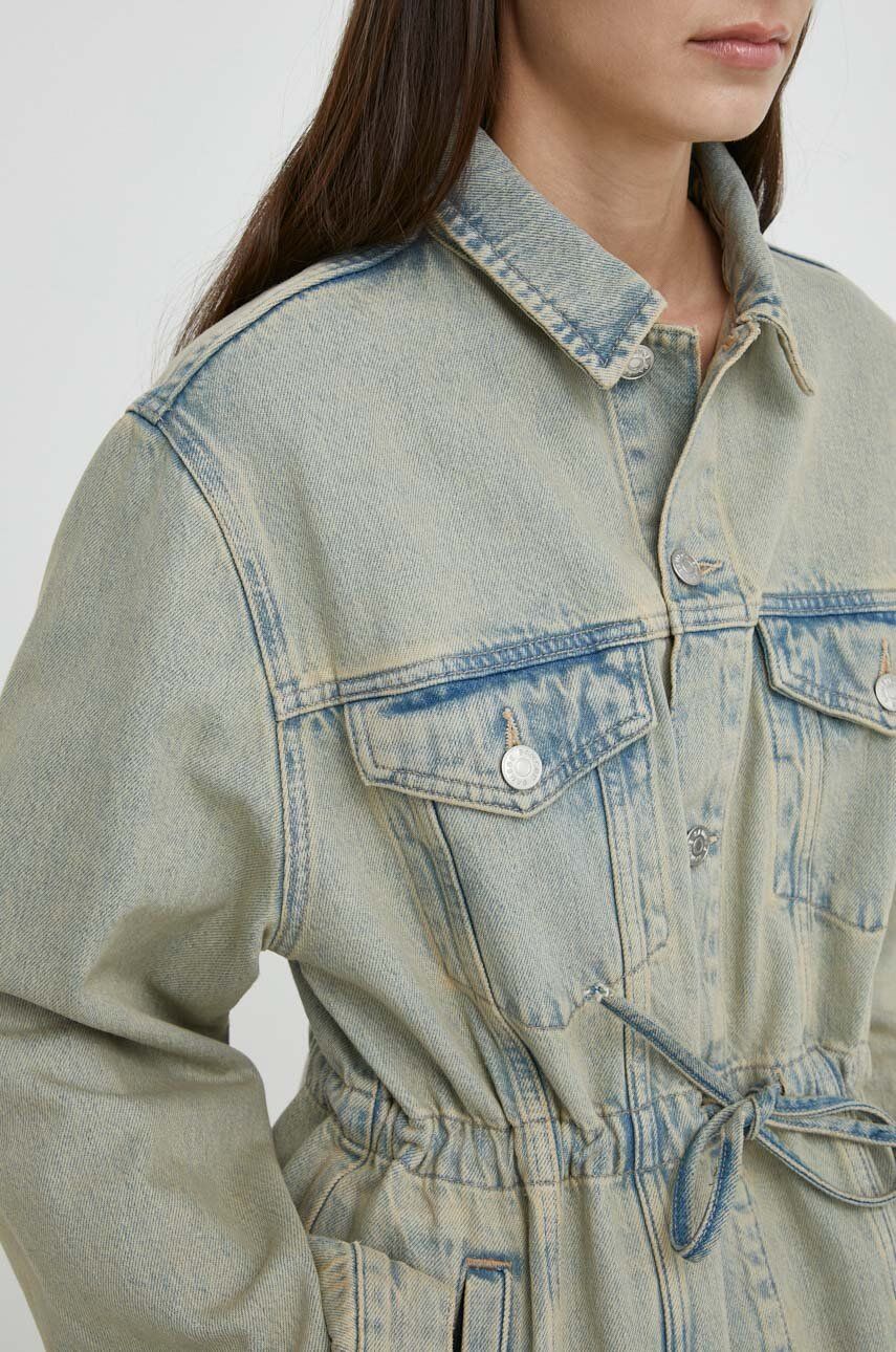 Samsoe Samsoe geacă din denim SAMAGGY femei, de tranziție, F24100045