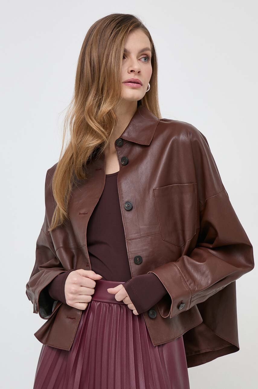 

Koжено яке Weekend Max Mara в кафяво преходен модел 2415441031600, Кафяв