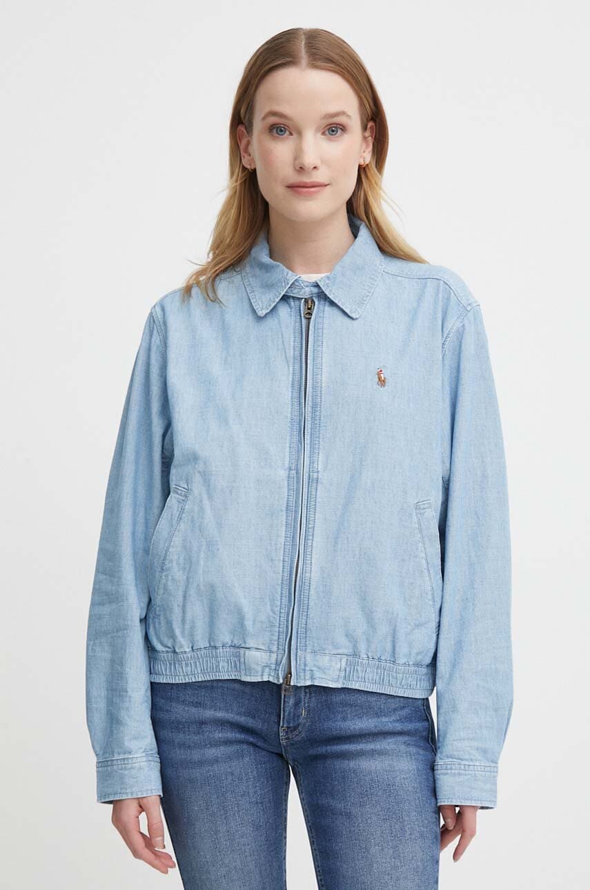 Levně Džínová bunda Polo Ralph Lauren dámská, přechodná, 211938914
