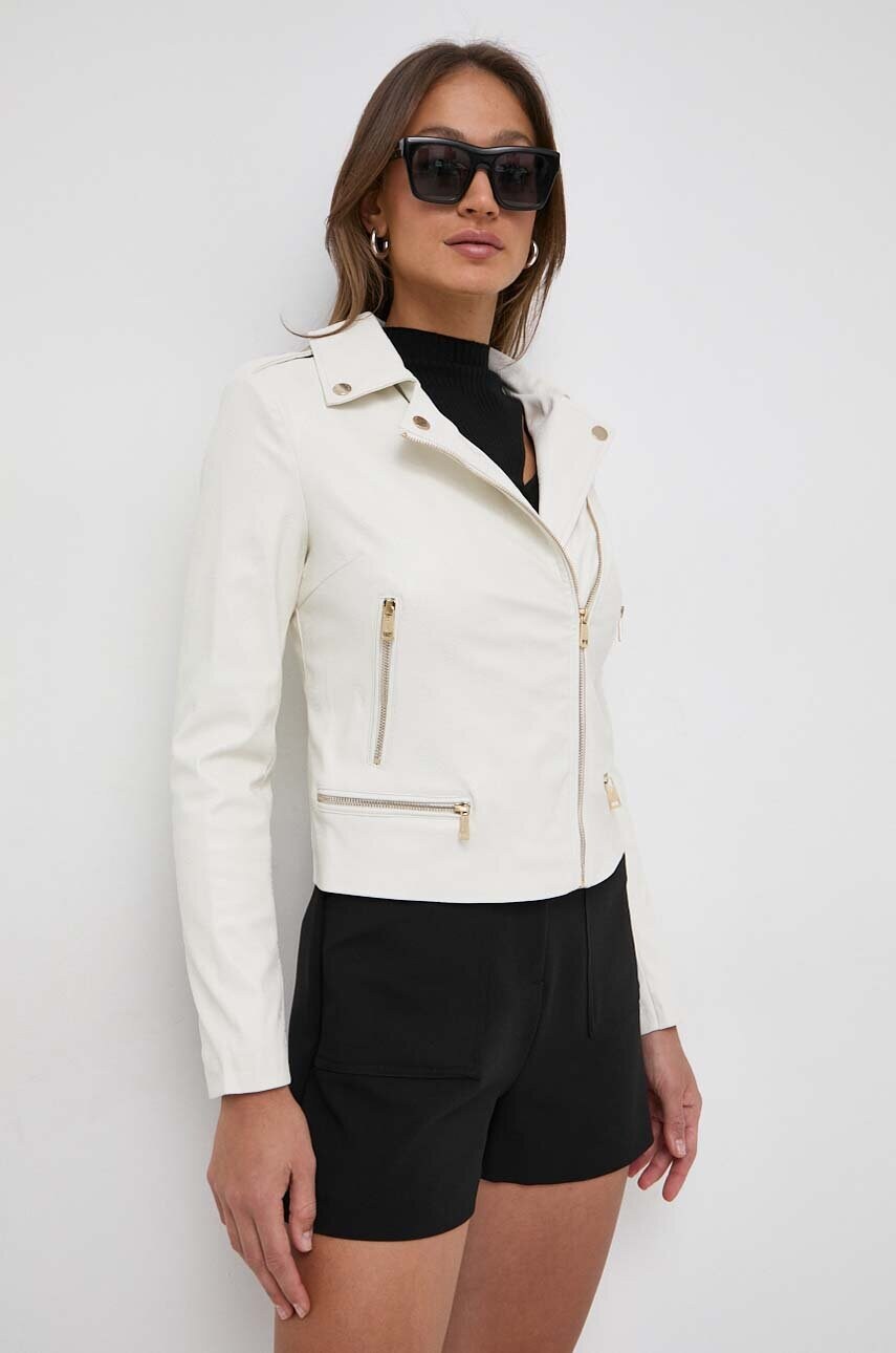 

Рокерско яке Guess MONICA в бежово преходен модел W4GL02 WG430, Бежов