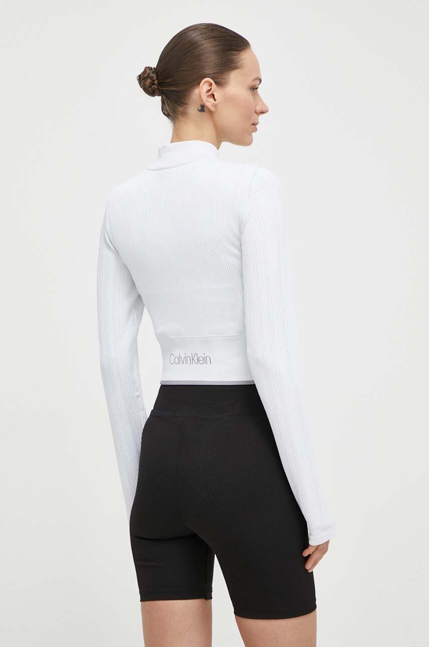 Calvin Klein Performance edzős pulóver fehér, sima termék 2. képe