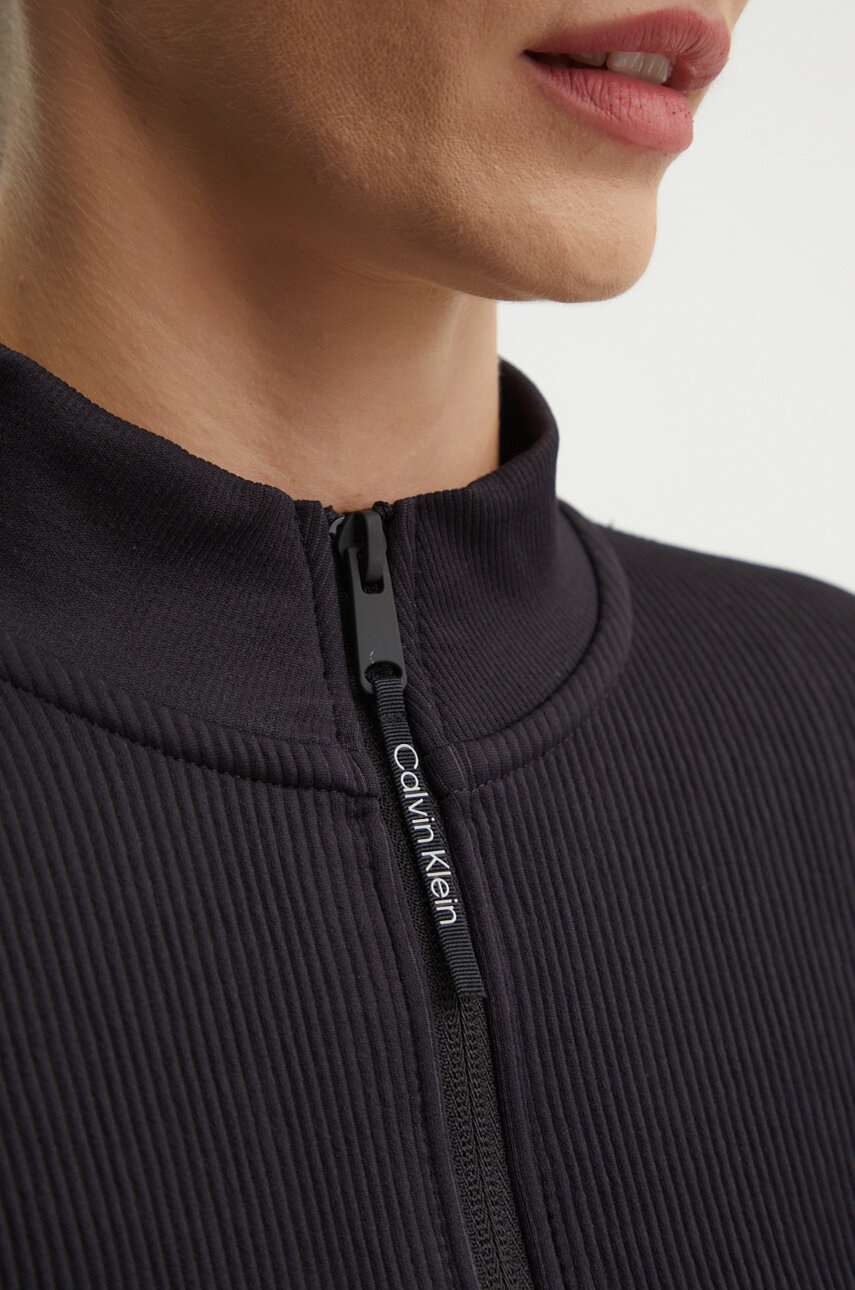 Φούτερ προπόνησης Calvin Klein Performance χρώμα: μαύρο φωτογραφία