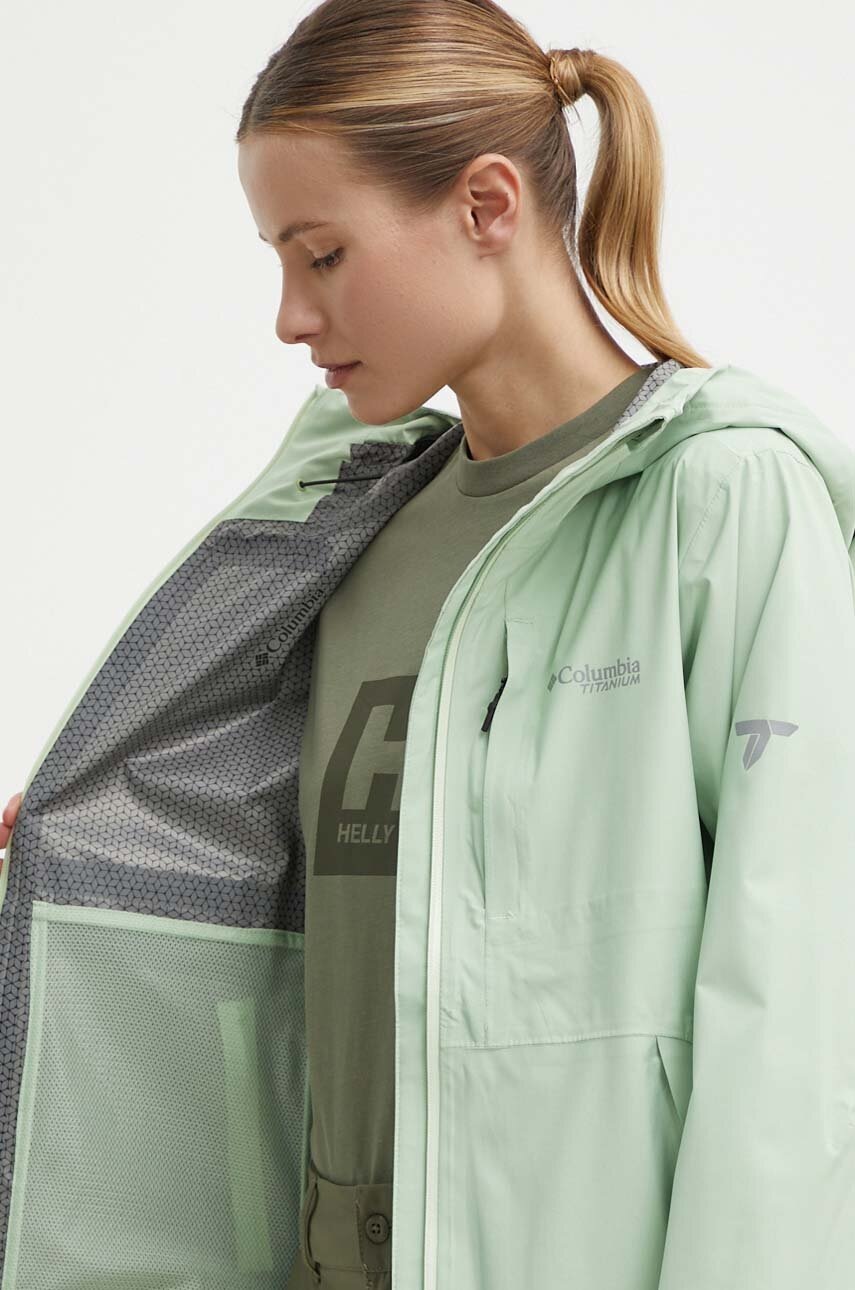 Куртка outdoor Columbia Ampli-Dry II колір зелений 2071421 