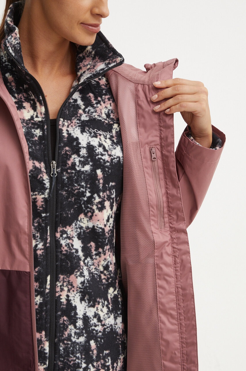 Μπουφάν Columbia Inner Limits III χρώμα: μοβ φωτογραφία