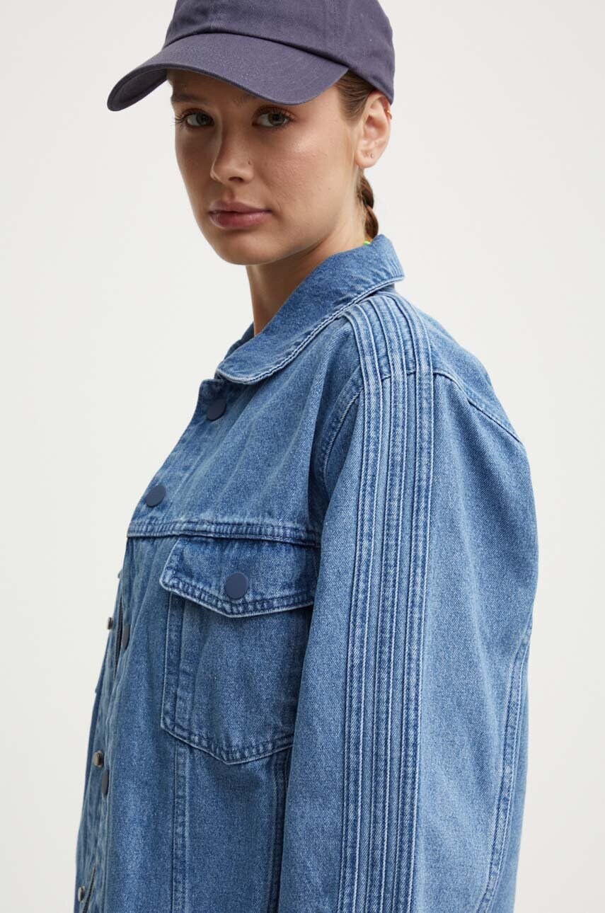 adidas Originals geacă din denim x Ksenia Schneider femei, de tranziție, IS1742