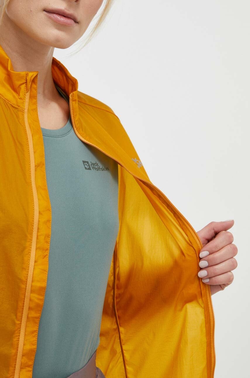 Αντιανεμικό Jack Wolfskin Gravex χρώμα: κίτρινο φωτογραφία