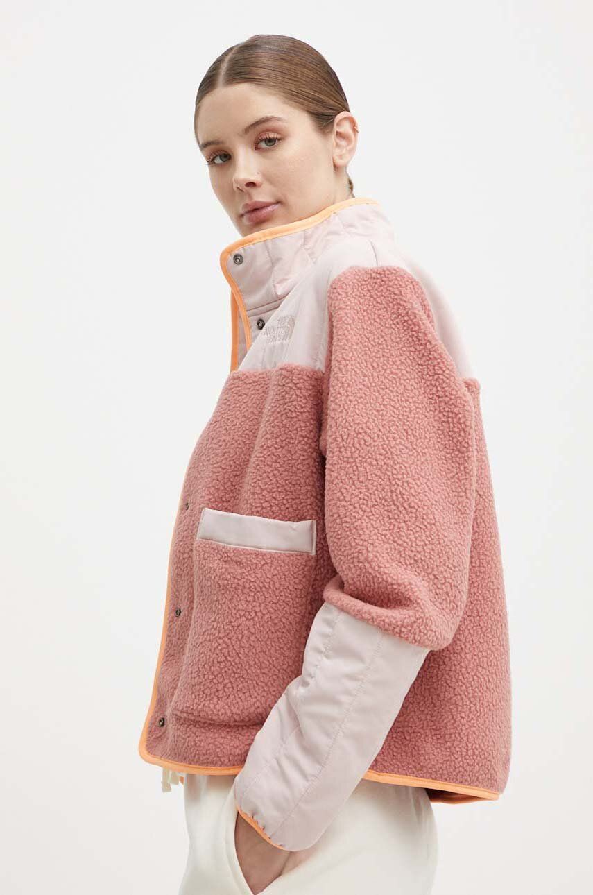 The North Face bluza femei, culoarea roz, modelator, NF0A84IESOA1